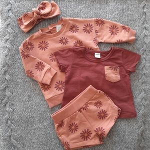 🌼 PL:Baby 4 Piece Daisy Set | Baby Girl | 6 Months